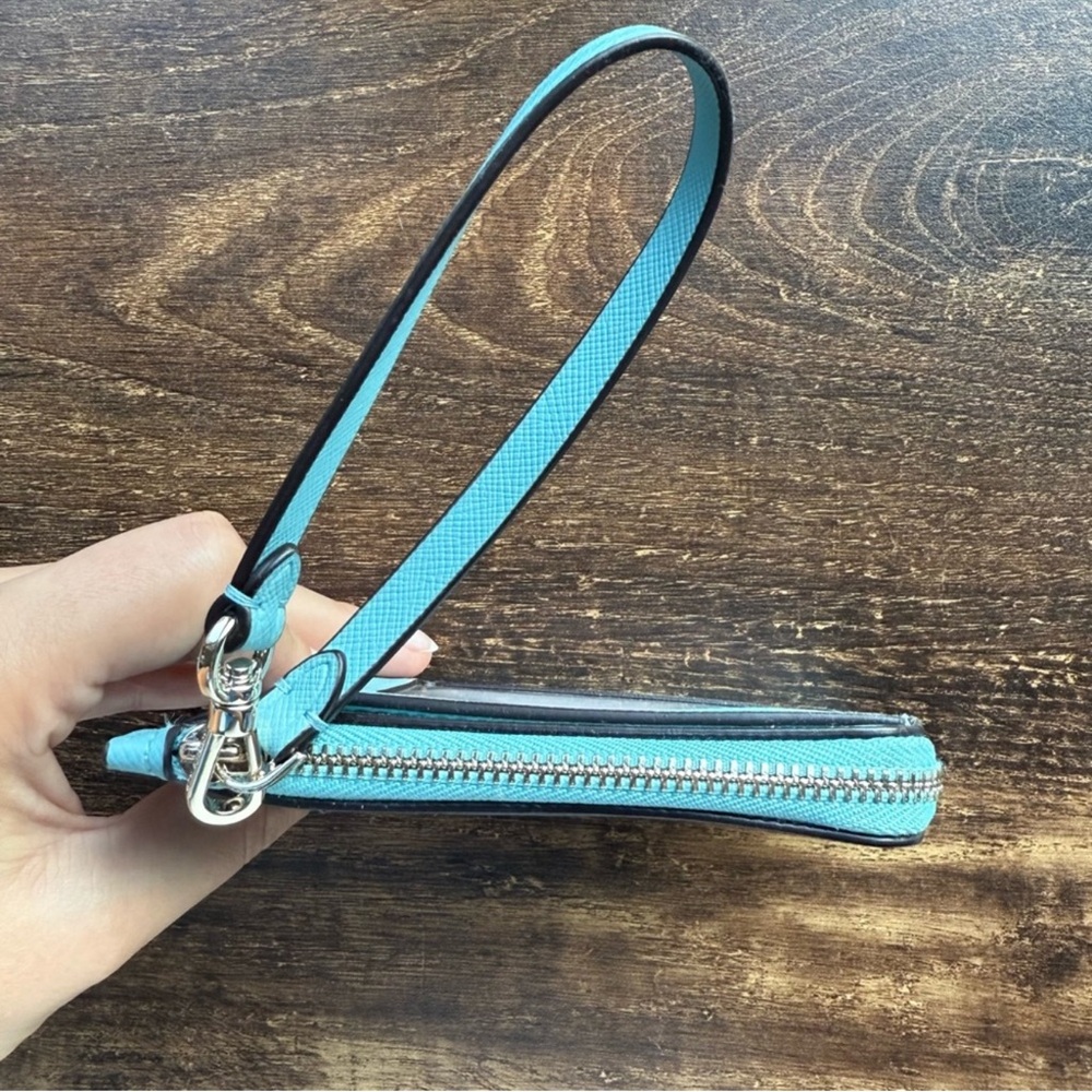 kate spade new york Zip Card Holder Wristlet in Blue - Picture 12 of 12